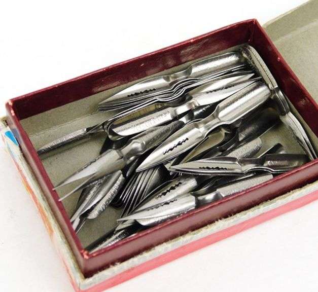 Vintage French Pen Nibs in Box