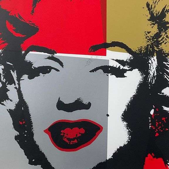 Golden Marilyn by Warhol (1928-1987)
