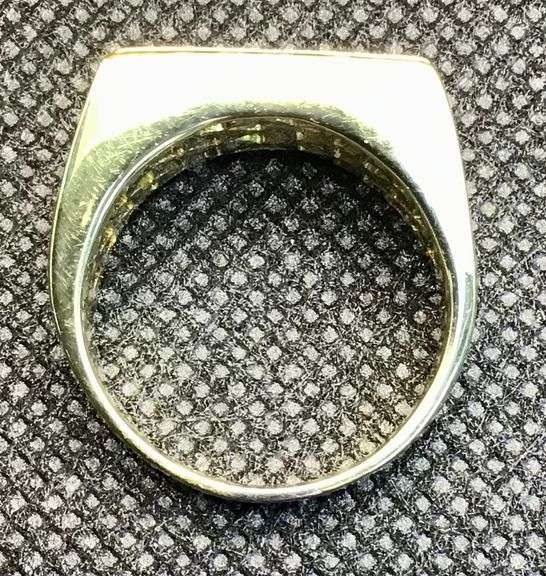 STUNNING 18K YELLOW GOLD MULTI ROW DIAMOND RING