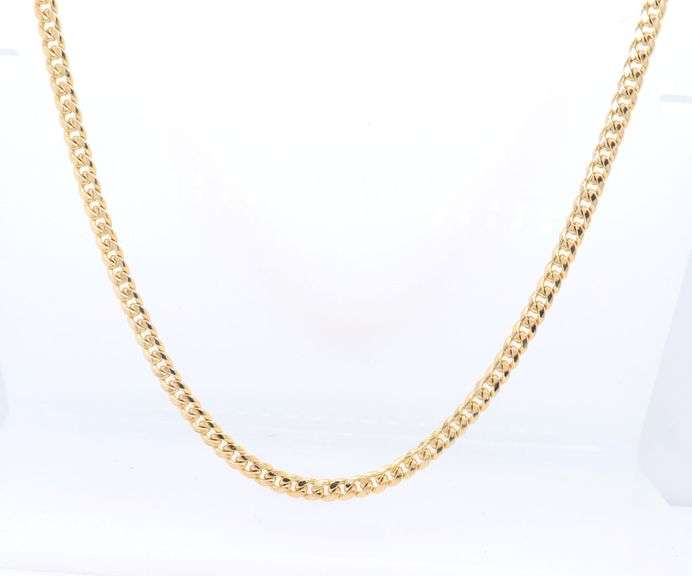 14kt Yellow Gold Curb Link Chain Necklace