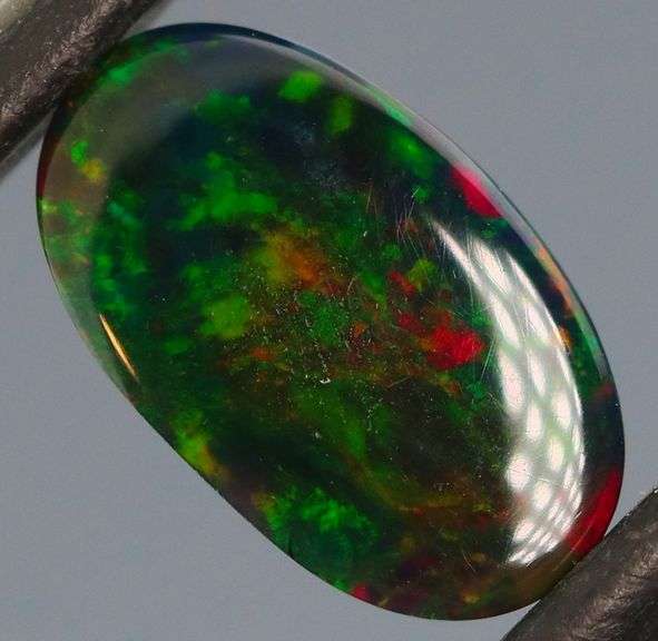 Exciting! 1.61ct floral fairy fire flashing Black Opal