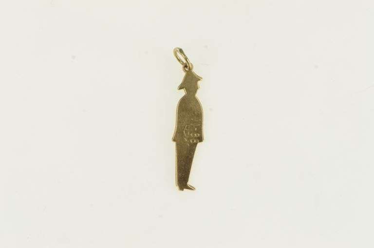 10K Yellow Gold 1960's London Police Peace Officer Charm/Pendant