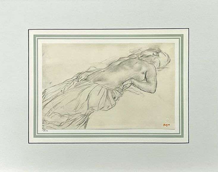 Extremely Rare and Collectible Antique Edgar Degas From Les Dessins de Degas Suite