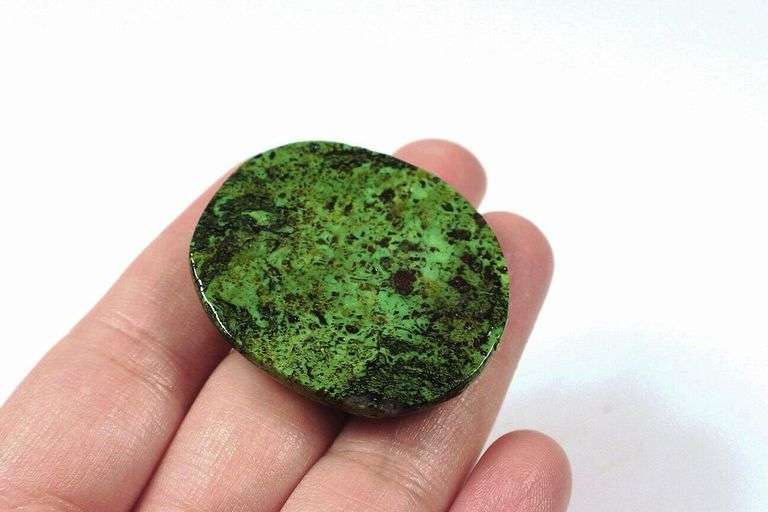 Superb 68.3ct green Turquoise cabochon