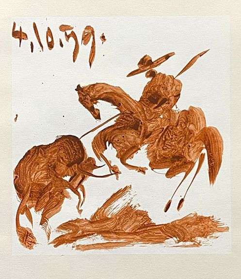 Very Collectible Pablo Picasso Lithograph from Toros y Toreros Circa 1961