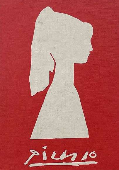 Rare Pablo Picasso Offset Lithograph from Silhoutte