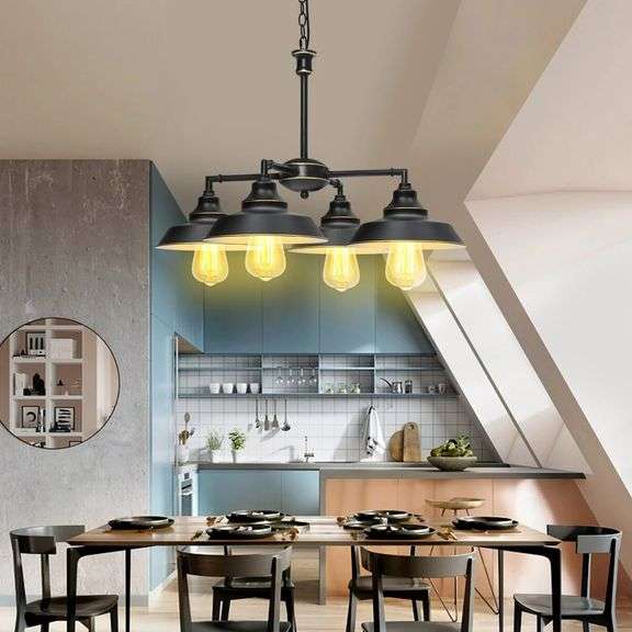 Industrial Metal Chandelier