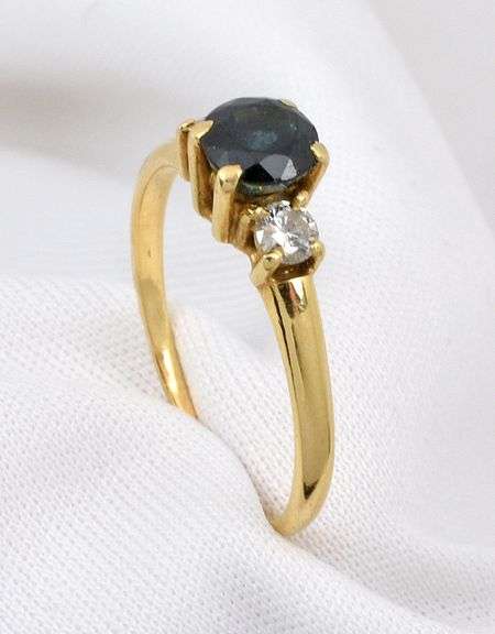 Classic 14K Sapphire & Diamond Ring
