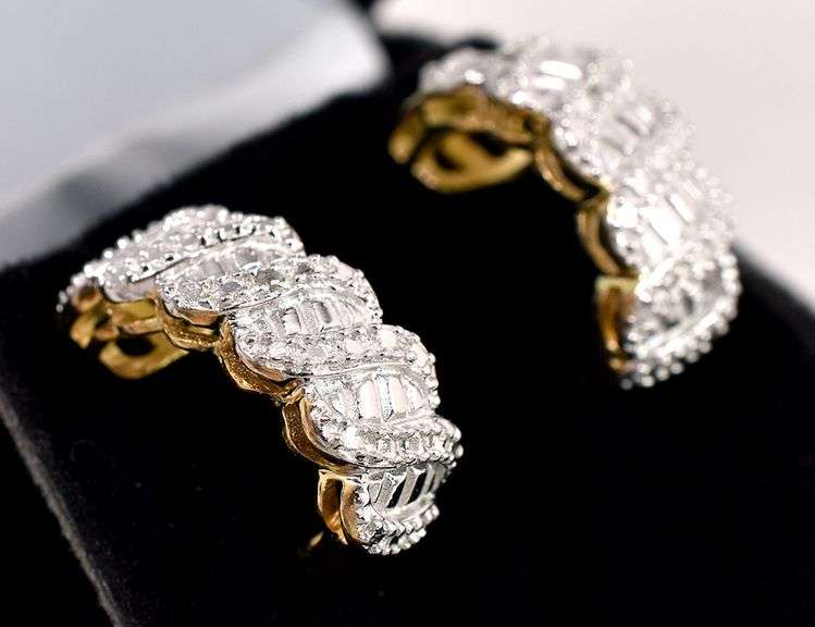 Vermeil J-Hoop Earrings in Sterling Silver
