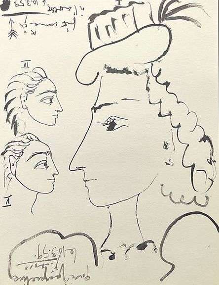 Very Collectible Pablo Picasso Lithograph from Toros y Toreros Circa 1961