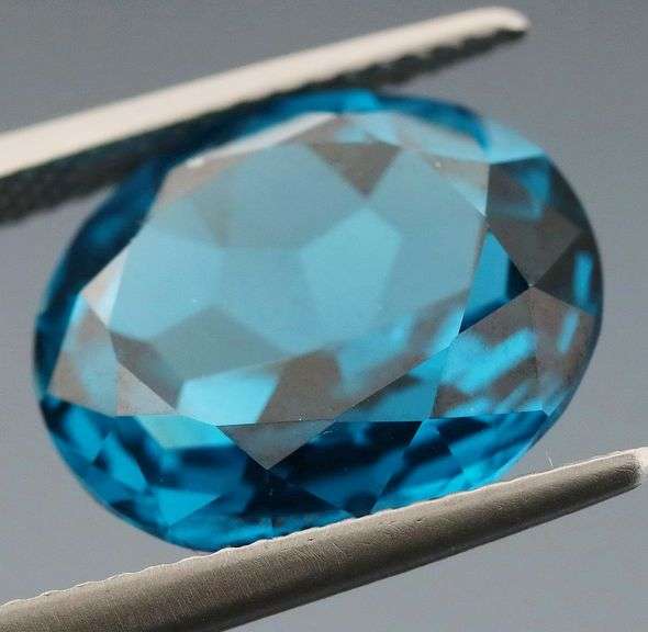 Huge! London blue 9.03ct Brazilian Topaz