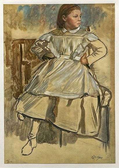 Extremely Rare and Collectible Antique Edgar Degas From Les Dessins de Degas Suite