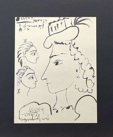 Very Collectible Pablo Picasso Lithograph from Toros y Toreros Circa 1961