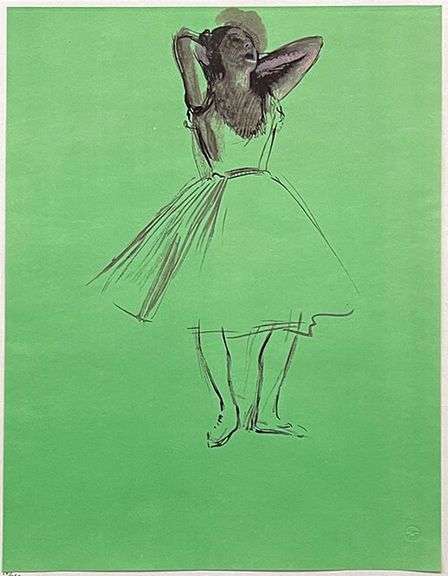 Extremely Rare and Collectible Antique Edgar Degas From Les Dessins de Degas Suite