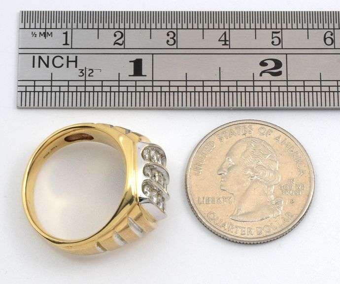 Flashy Man's 1 Ct. Diamond Cluster Ring