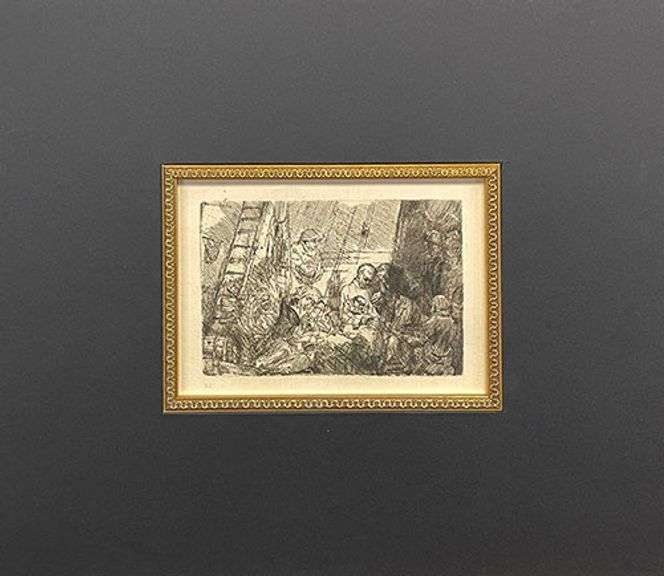 Extremely Rare Antique Rembrandt Original Heliogravure Circa 1880's