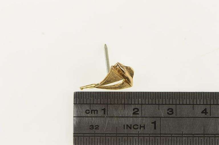 14K Yellow Gold Sail Boat Nautical Motif Sailing Lapel Pin/Brooch