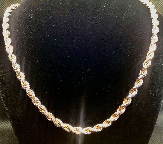 GORGEOUS 14K ROSE GOLD TWISTED LINK CHAIN