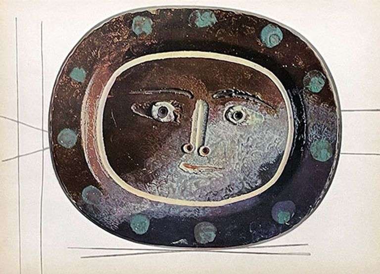 Very Rare Picasso Offset Lithograph in Gloss Coated from 1948