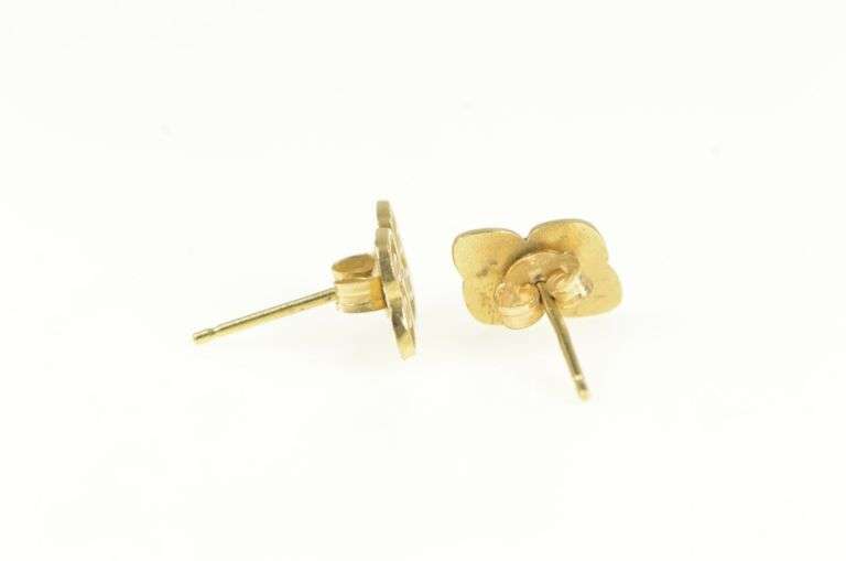 14K Yellow Gold 88 Dale Earnhardt Jr Nascar Stud Earrings