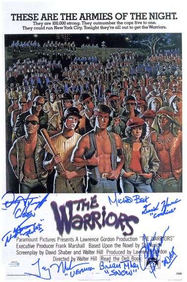 The Warriors Cast Autographed 12x18 Poster Photo Exact Proof ACOA