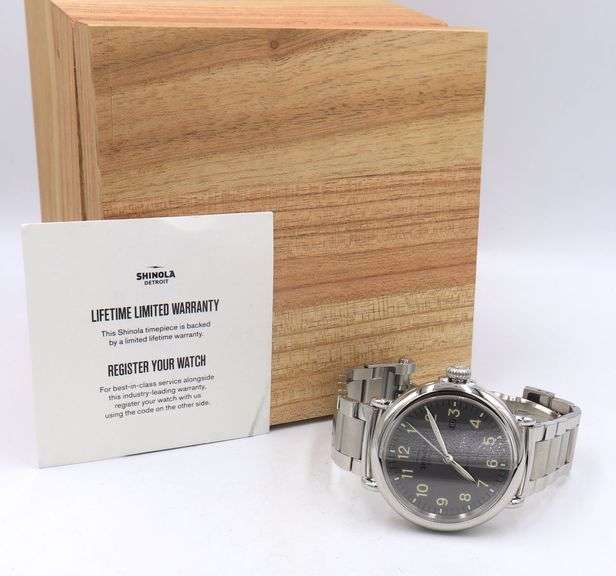 Shinola Detroit 45mm Runwell Automatic Grey Dial Watch