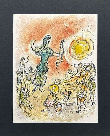 Limited Edition Marc Chagall Lithograph from the Rare Die Odysse Suite