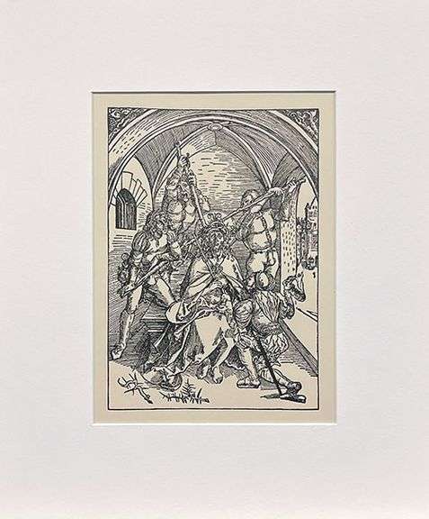 Extremely Rare Albrecht Durer Vintage Lithograph After a Woodcut Plate Circa 1946