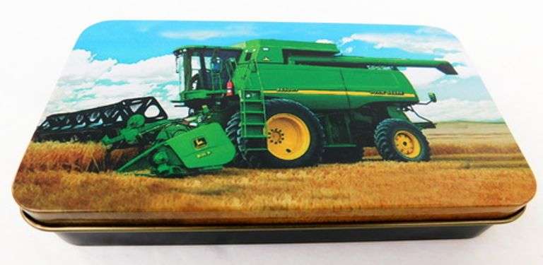 John Deere Single Blade Pocketknife in Metal Case