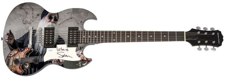 Leland Sklar Autographed Custom 1/1 Graphics Guitar Judas Priest ACOA