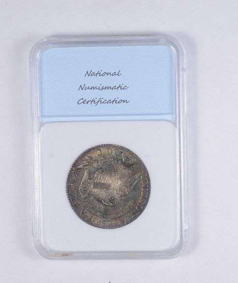 MS64 1826 Capped Bust Half Dollar - Rainbow Toned - Graded NNC