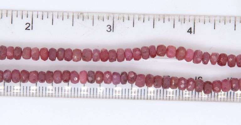 Double Row Ruby Bead Necklace
