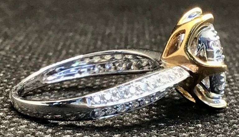 SPECIAL CLOSE OUT: 18K TWO TONE GOLD DIAMOND RINGS