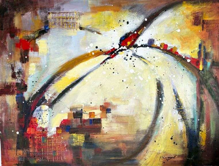 ONE OF A KIND BEAUTIFUL PAINTING ON CANVAS