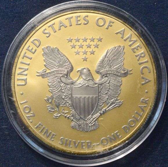 2010 Gold And Platinum Enhanced  Silver Eagle