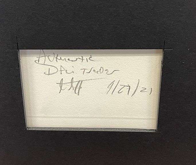 Rare Salvador Dali Hand Signed Original Dry Point Etching Circa 1969