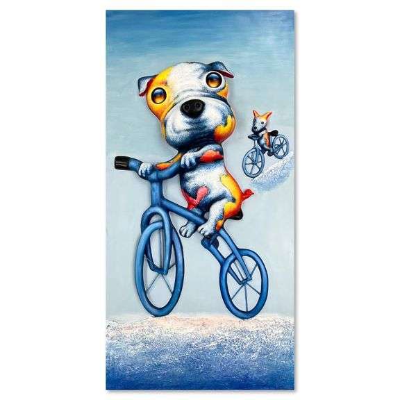 Biking Brothers by Wang, ZhiWu