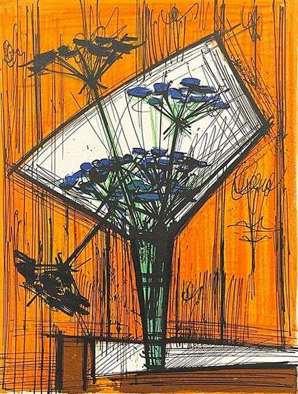 Vintage Limited Edition Bernard Buffet Lithograph Circa 1970's