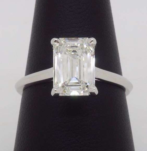 Certified Emerald Cut Diamond Solitaire