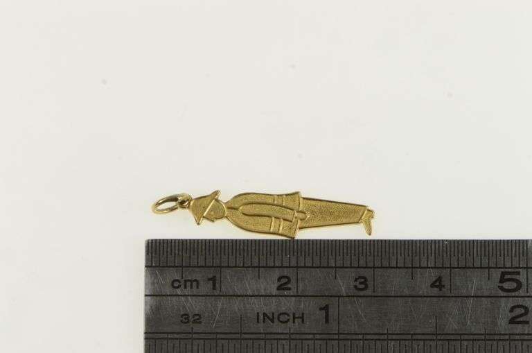 10K Yellow Gold 1960's London Police Peace Officer Charm/Pendant