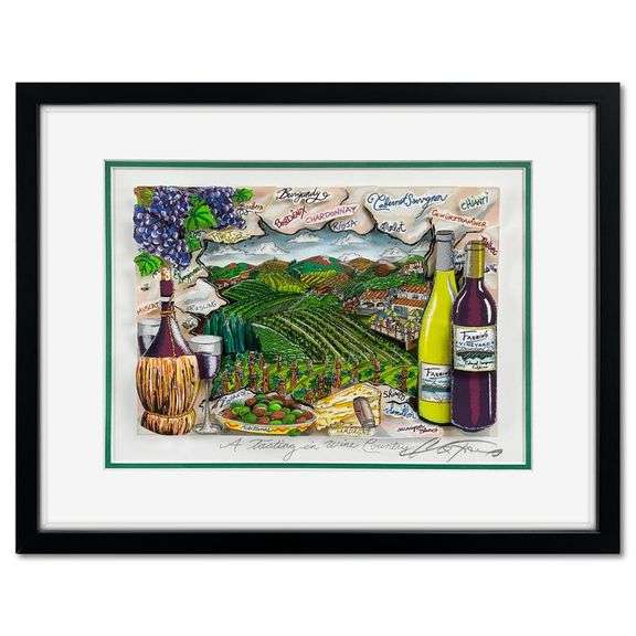 A Tasting in Wine Country by Fazzino, Charles