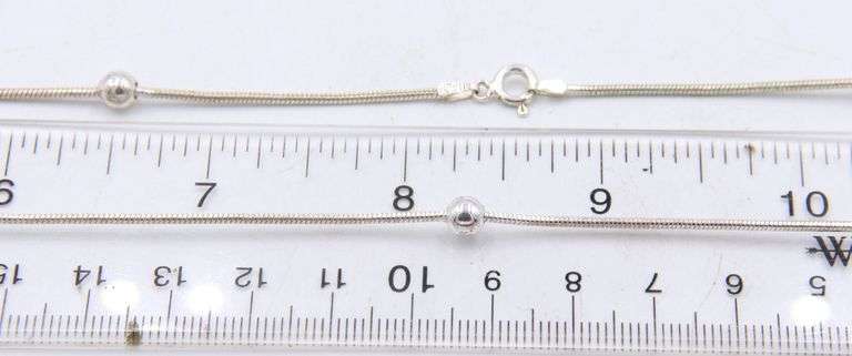 Vintage 925 Sterling Silver Group Lot of Necklaces