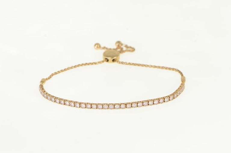 14K Rose Gold LeVian Rose Spinel Red Carpet Bolo Bracelet