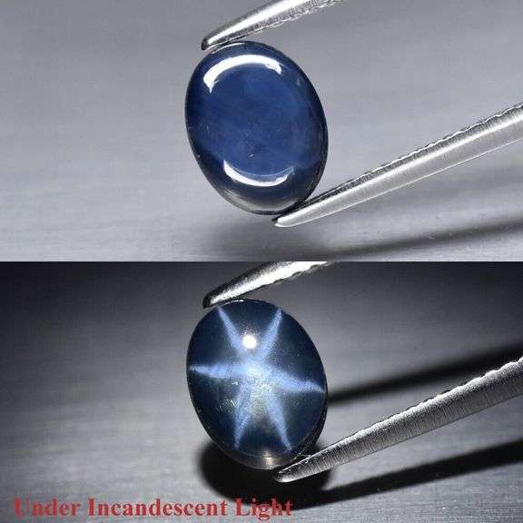Excellent 1.32ct royal blue Star Sapphire