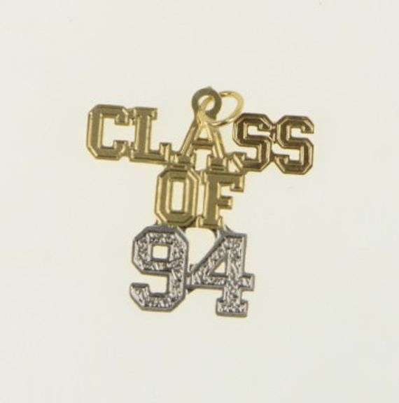 14K Yellow Gold Class of '94 Graduate Cut Out Alumni Charm/Pendant
