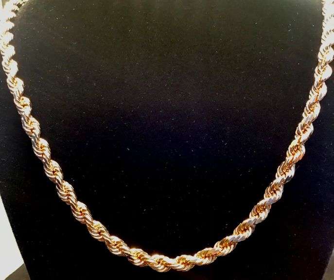 GORGEOUS 14K ROSE GOLD TWISTED LINK CHAIN