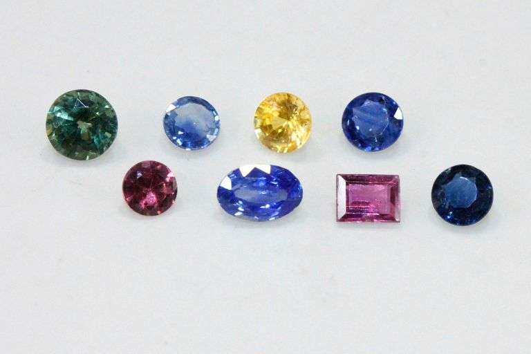 Naturally Colorful Sapphires - Lot of 8