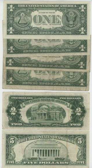 Nice lot of 6 Assorted STAR Notes: $1, $2, & $5