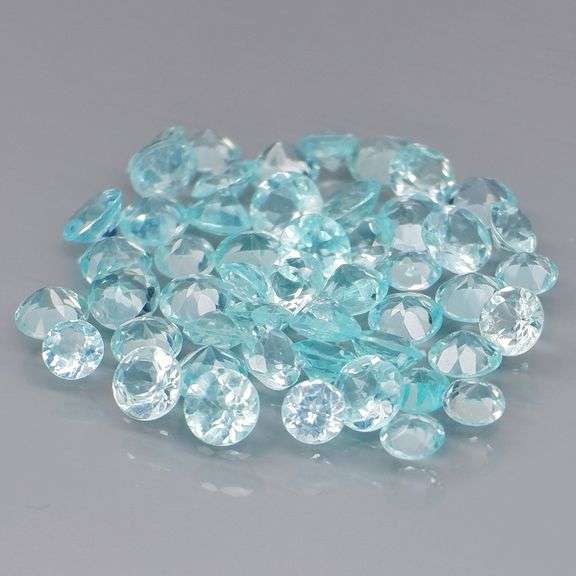 Collectors 3.98ct Paraiba blue Apatite set