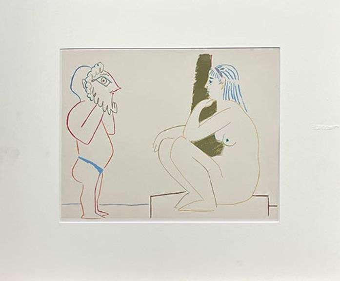 Picasso from Rare Limited Edition. Original Lithograph on Paper